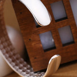 925 Silver Retro Flower Bracelet Open Bangle