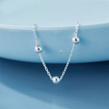 925 Silver Bead Pendant Bracelet Bangle for Women
