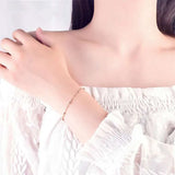 925 Silver Bead Pendant Bracelet Bangle for Women