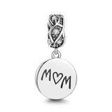 925 Silver European Mom Pendant Bead for Bracelet
