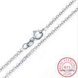 925 Sterling Silver Crystal Zircon Pearl Pendant Necklace for Women