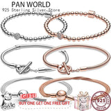 925 Silver Lianzhu T-shaped Women's Pan Bracelet