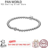925 Silver Lianzhu T-shaped Women's Pan Bracelet