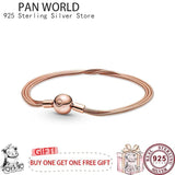 925 Silver Lianzhu T-shaped Women's Pan Bracelet