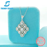 925 Silver Necklace with Small Zircon