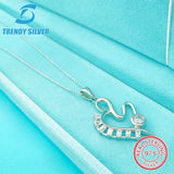 925 Silver Zircon Necklace Jewelry