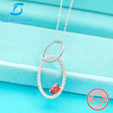 925 Silver Necklace Zircon Jewelry Clavicle Chain