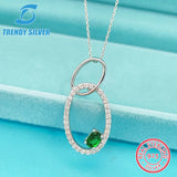 925 Silver Necklace Zircon Jewelry Clavicle Chain