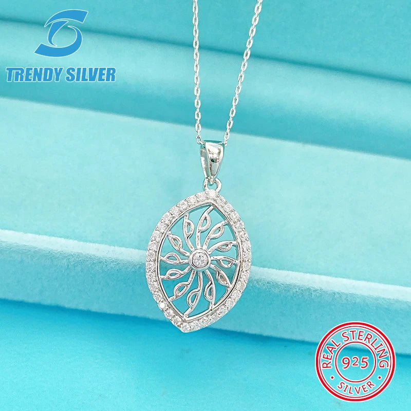 925 Silver Necklace Small Versatile Clavicle Chain Zircon Jewelry