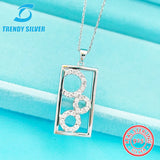925 Silver Necklace with Small Zircon