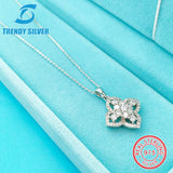 925 Silver Necklace Small Zircon Jewelry