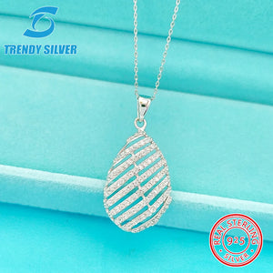 925 Silver Necklace Small Clavicle Chain Zircon Jewelry