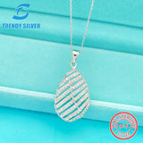 925 Silver Necklace Small Clavicle Chain Zircon Jewelry