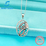 925 Silver Necklace with Zircon Stone