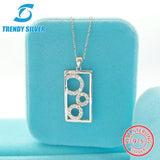 925 Silver Necklace with Small Zircon