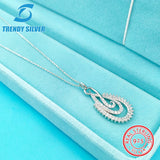 925 Silver Zircon Necklace - Stylish Jewelry