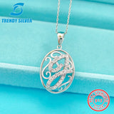 925 Silver Necklace with Zircon Stone