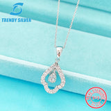 925 Silver Necklace with Zircon Jewelry
