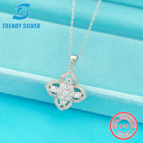 925 Silver Necklace Small Zircon Jewelry