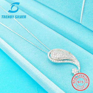 925 Silver Necklace Small Clavicle Chain Zircon Jewelry