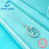925 Silver Necklace Small Zircon Jewelry