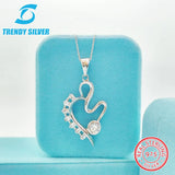 925 Silver Zircon Necklace Jewelry
