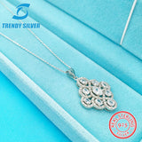 925 Silver Necklace with Small Zircon
