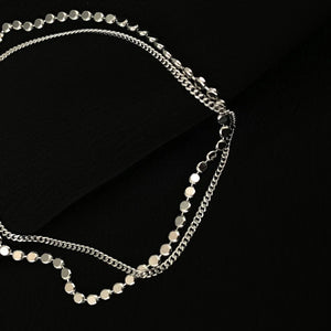 925 Silver Double Layer Round Anklet Chain Female Sexy Hot Jewelry