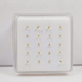 925 Silver Nose Stud 1.2mm 1.5mm Ball Nostril Piercing 20pcs/pack