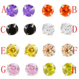 925 Sterling Silver Nose Stud 8 Colors Mini Zircon Nose Nail Europe