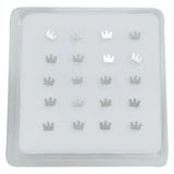 925 Silver Crown Shape Nose Stud for Women