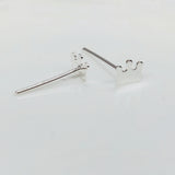 925 Silver Crown Shape Nose Stud for Women