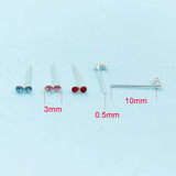 925 Sterling Silver Crystal Nose Pin Jewelry Pack