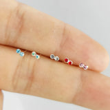925 Sterling Silver Crystal Nose Pin Jewelry Pack