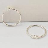 925 Silver Nose ring Double Star Hoop Piercing Jewelry 20pcs/lot