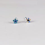 925 Sterling Silver Flower Crystal Nostril Piercing Nose Stud 20pcs