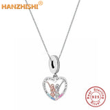 925 Sterling Silver Not Sister By Blood But Sister By Heart Pendant Necklace