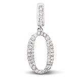 925 Silver Number Pendant Charm for Necklace DIY Bracelet Jewelry