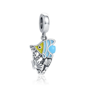 925 Silver Ocean Fish Turtle Starfish Charms Pendant DIY Beads