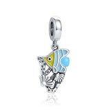 925 Silver Ocean Fish Turtle Starfish Charms Pendant DIY Beads