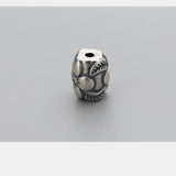 925 Silver Om Mani Padme Hum Spacer Beads for DIY Bracelet Necklace