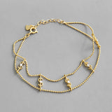 925 Silver Opal Leaves Bracelets Geometric Oval Beads Men Women Jewelry