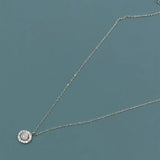 925 Silver Opal Pendant Necklace French Light Female Fine Jewelry