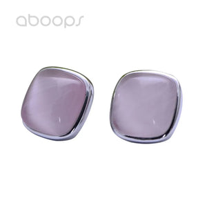 925 Silver Opal Stud Earrings Women Girls