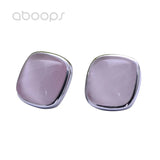 925 Silver Opal Stud Earrings Women Girls