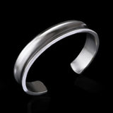 925 Silver Cuff Bracelet Bangles For Women Men Couple Gift