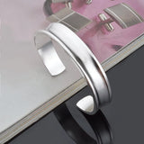 925 Silver Cuff Bracelet Bangle Unisex Couple Gift