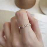 925 Silver Hollow Ring Women Anniversary Jewelry Gift