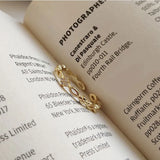 925 Silver Hollow Ring Women Anniversary Jewelry Gift