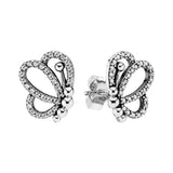 925 Silver Butterfly Earring for Women Fine Jewelry